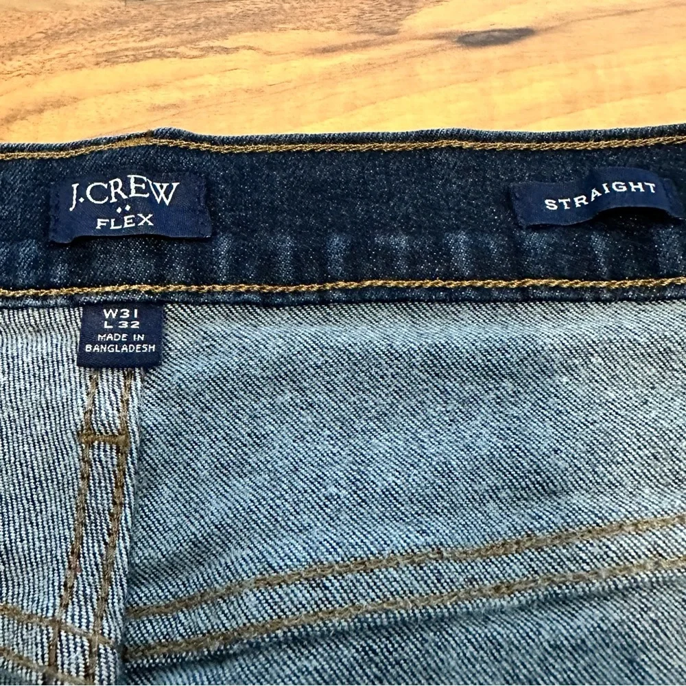 J. Crew Signature Flex Straight-Fit Jeans Men’s Size W31 L32 Dark Wash